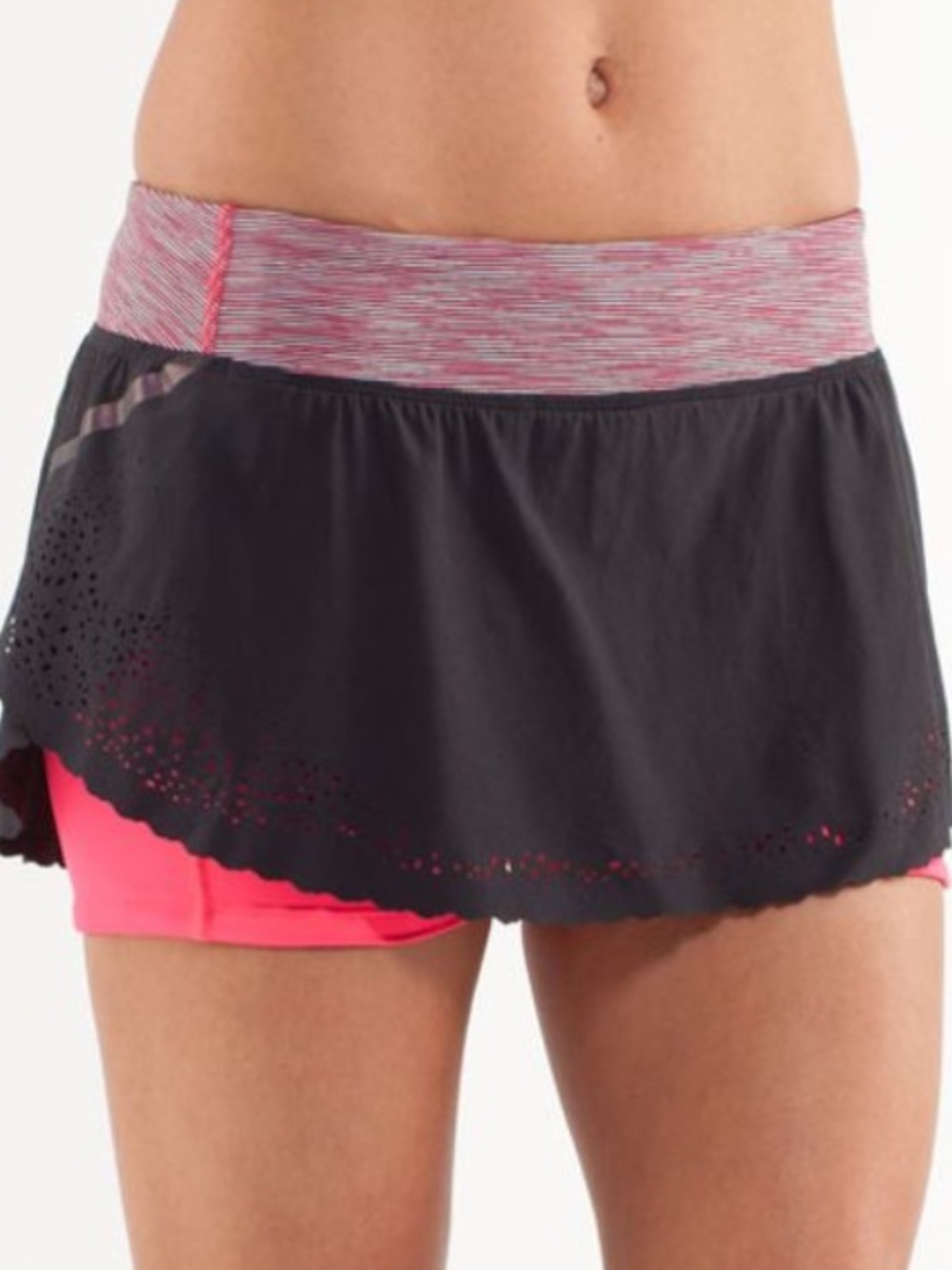 Lululemon Run A Marathon Skirt Deep Coal/Wee Are From Space Deep/ April Multi